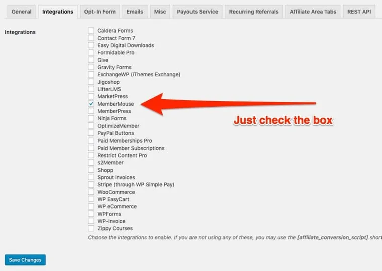 AffiliateWP-Integrations
