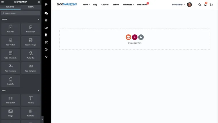 Elementor Theme Builder