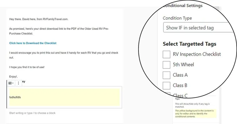 fluentcrm-4 FluentCRM Review: Conditional Blocks