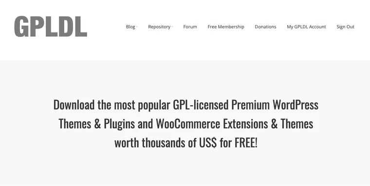 WordPress GPL - GPLDL