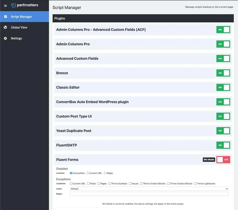 perfmatters-script-manager