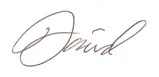 David’s signature
