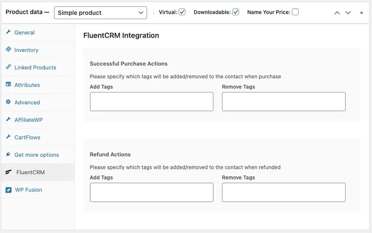 FluentCRM and WooCommerce work together quite nicely.