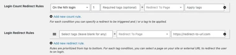 WP Fusion Review: Redirect to custom URLs based on tag