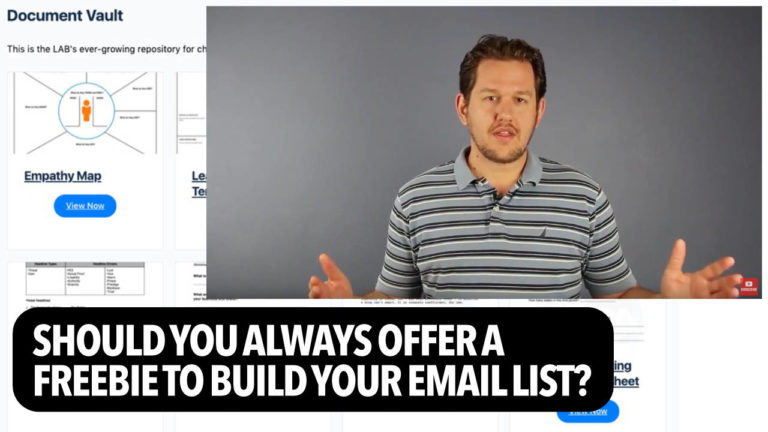 Should You Always Offer A Freebie To Build Your Email List?