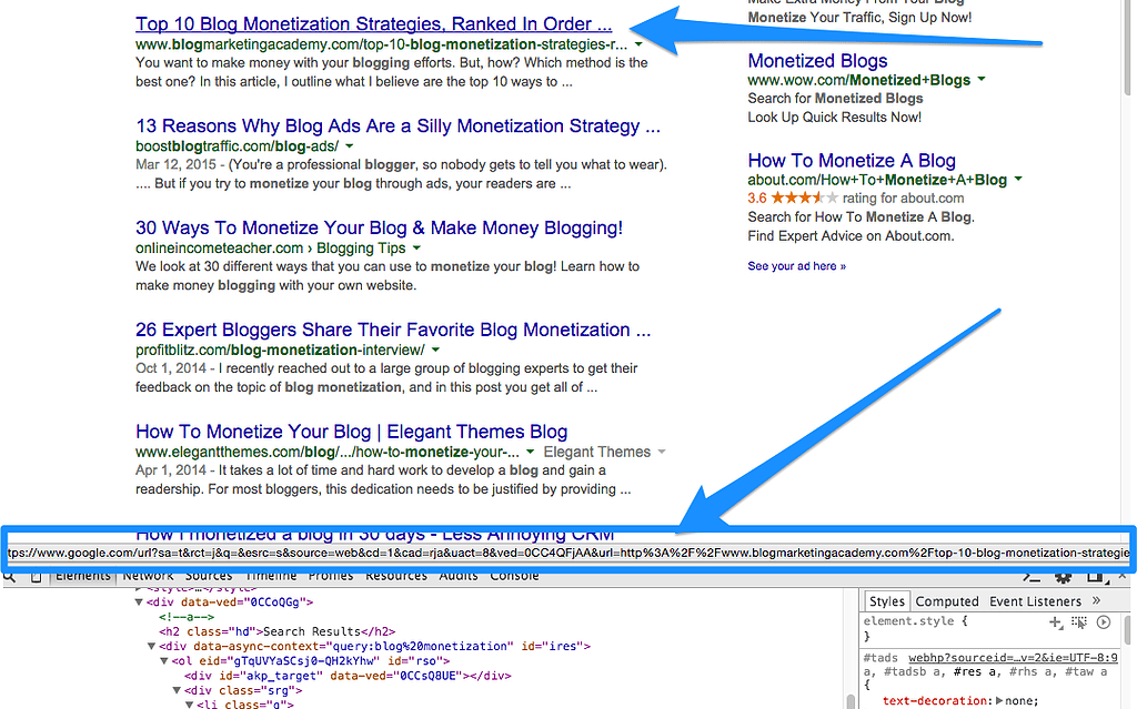 google-link-tracking