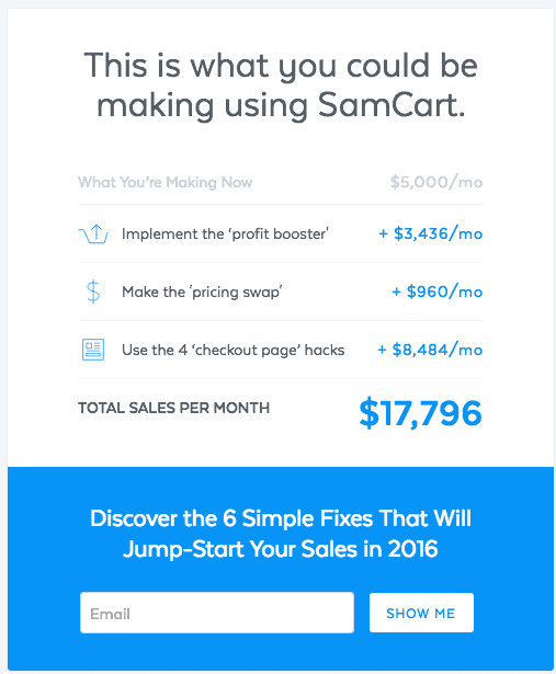 samcart-calculator