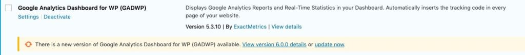 GADWP Google Analytics for WordPress: GADWP