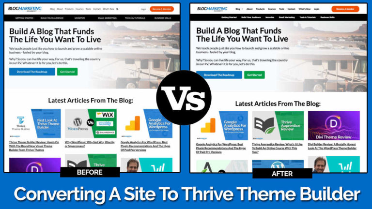 Converting An Established Site To Thrive Theme Builder. Here’s How It Went…