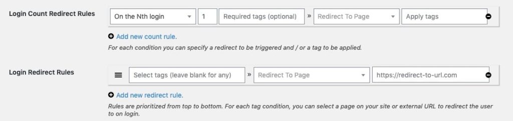WP Fusion Review: Redirect to custom URLs based on tag
