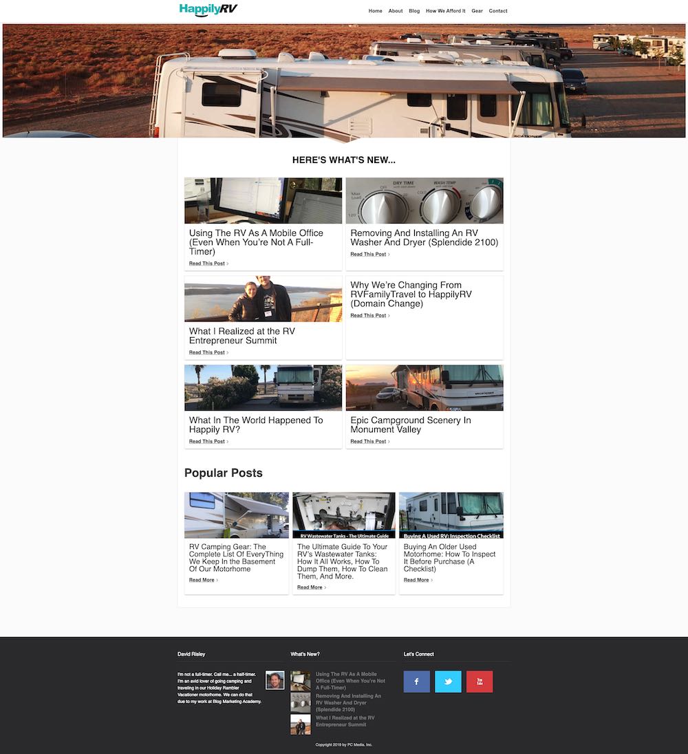happilyrv-old-layout The old layout of Happily RV. Yuk.