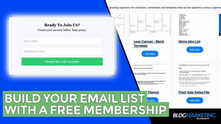 Building Your Email List Via A Free Membership: Why You Might Want To (And How)