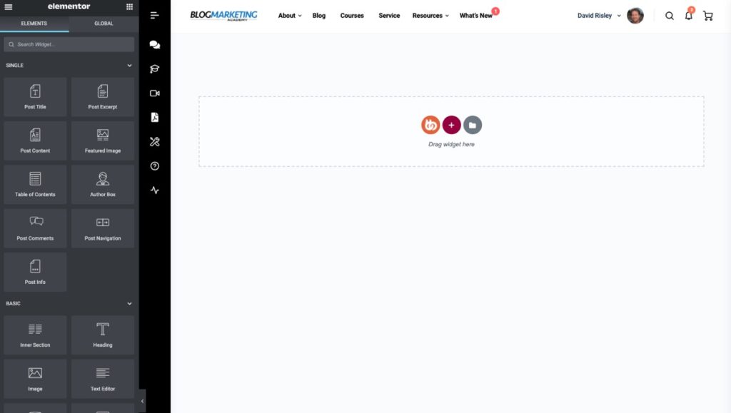 Elementor Theme Builder
