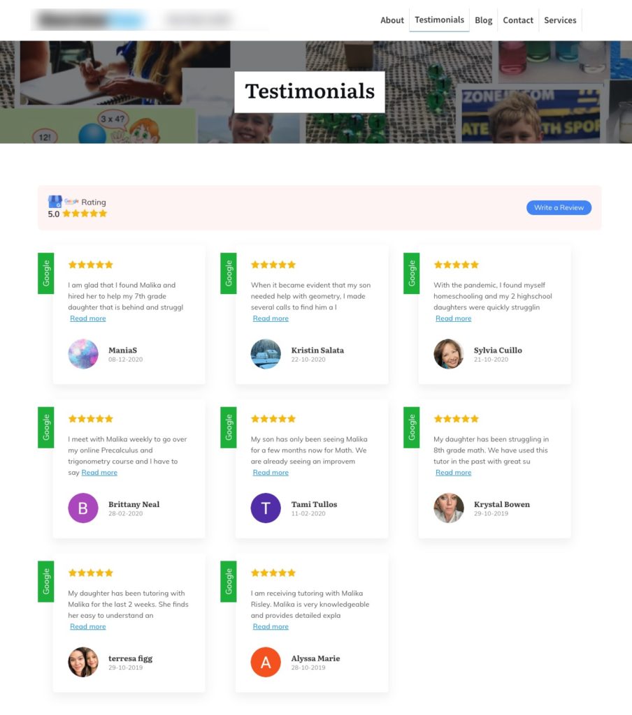 WP Social Ninja Reviews Output