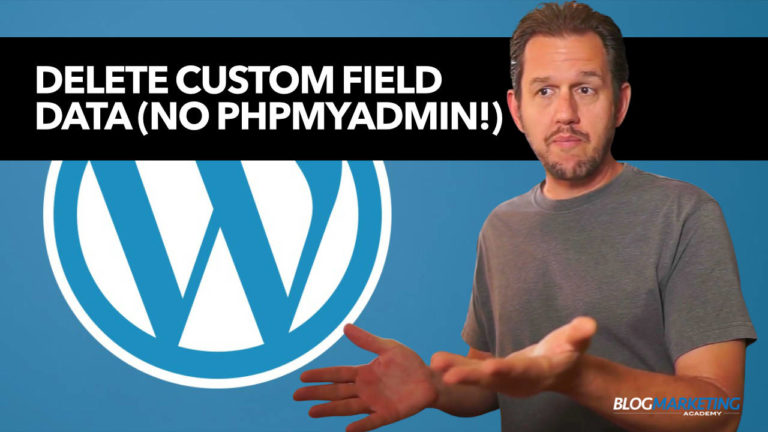 How To Delete Custom Field Data From Wordpress (Without PHPMyAdmin)