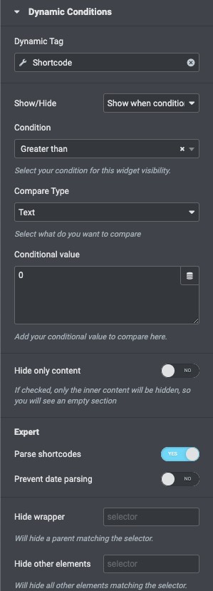 Using Dynamic Conditions in Elementor