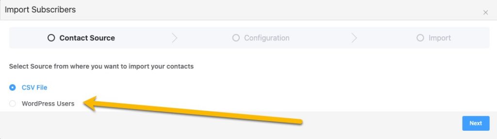 FluentCRM Import