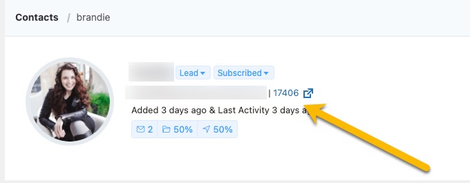 FluentCRM Wordpress Profile Link