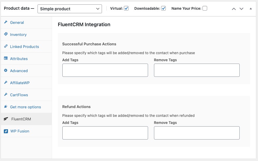 FluentCRM and WooCommerce work together quite nicely.