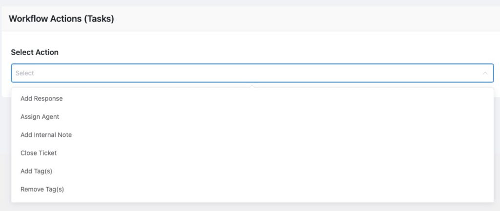 Fluent Support Review: Workflow Actions