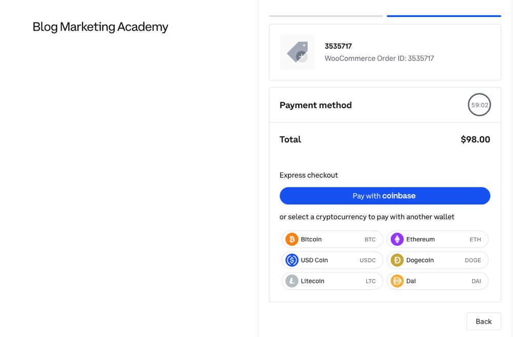 Accept Crypto Payments