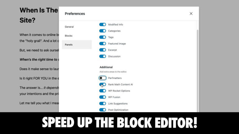 How To Reduce WordPress Block Editor Bloat For A Faster Editor