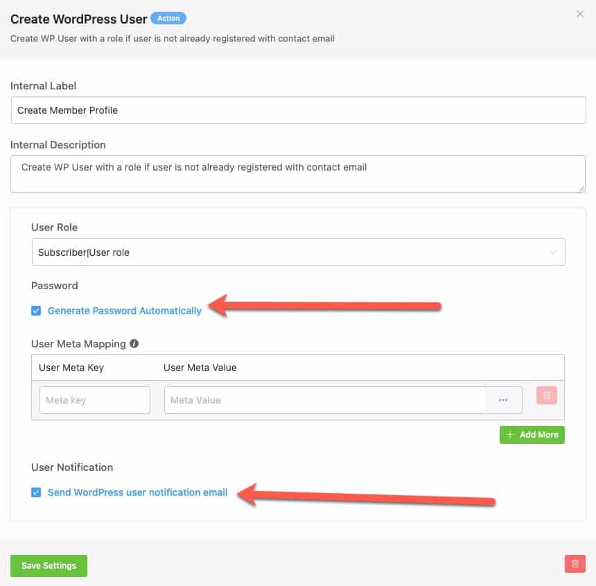 Membership Site - Creating User Password