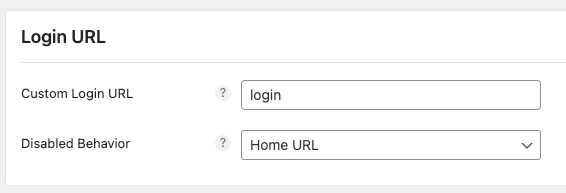 PerfMatters - Login URL Settings