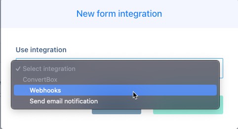 ConvertBox webhooks