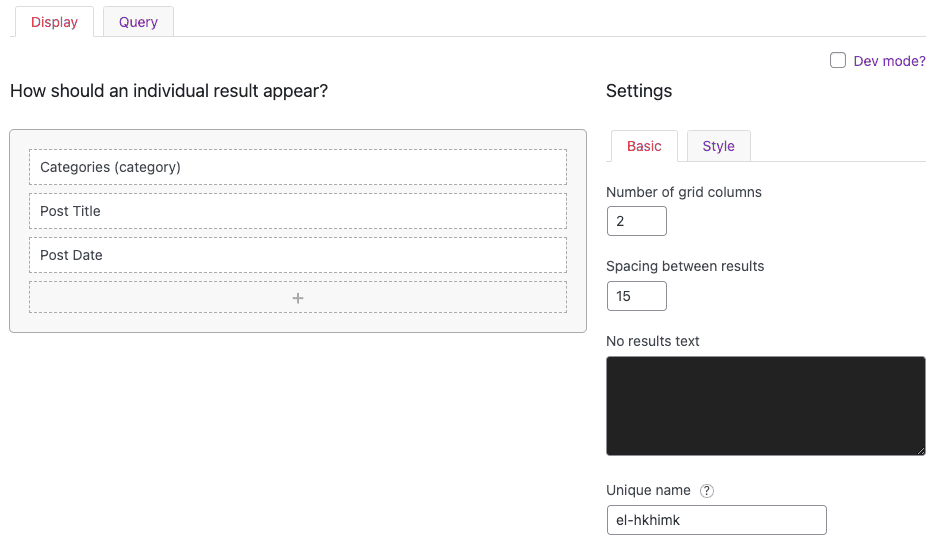 FacetWP - Visual Builder