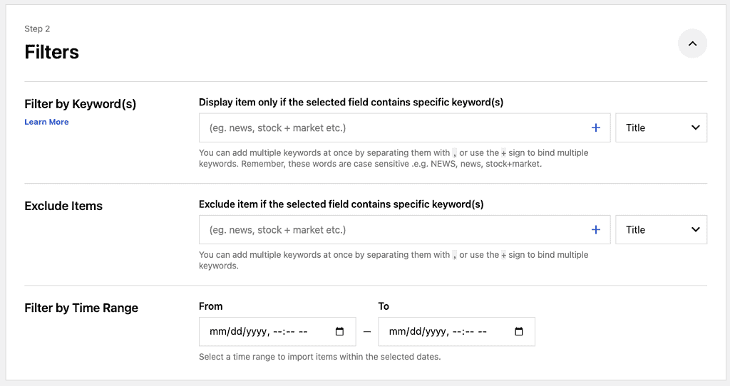 Feedzy - Filters