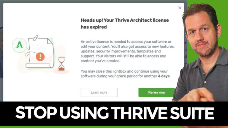 Stop Using Thrive Suite. This Sucks.